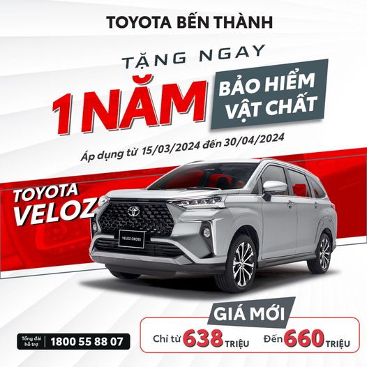 Ưu đãi hấp dẫn cho Toyota Veloz