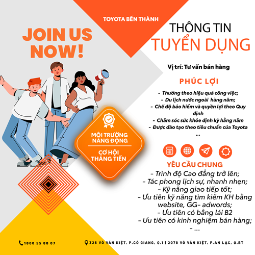 Toyota Bến Thành - Thông tin tuyển dụng 2024