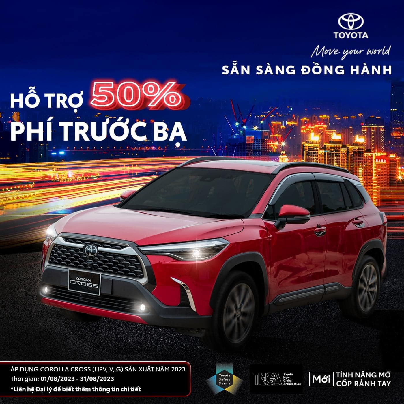[THÁNG 8 ƯU ĐÃI NGẬP TRÀN cùng TOYOTA COROLLA CROSS]