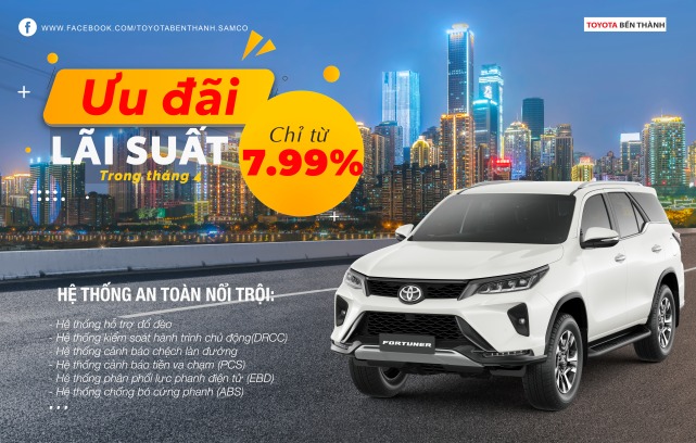 Chương trình khuyến mại đặc biệt dành cho Toyota Fortuner T4