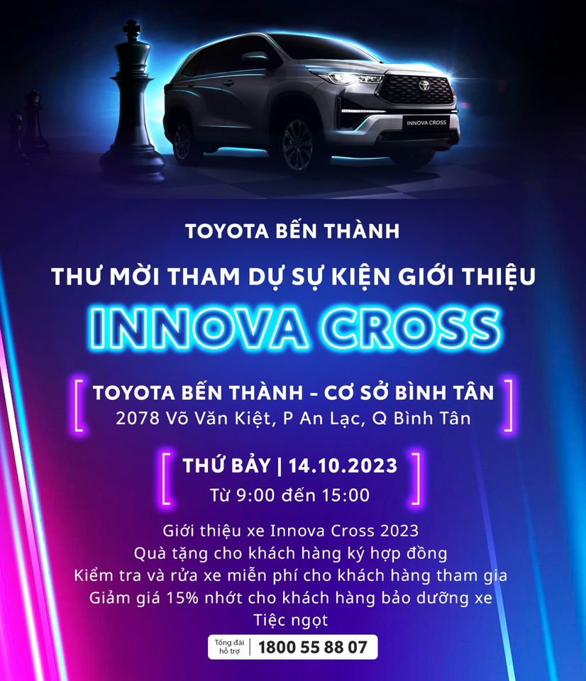 🌟CHÀO ĐÓN KHÁCH HÀNG THAM GIA SỰ KIỆN "GIỚI THIỆU TOYOTA INNOVA CROSS 2023" 🚗💨