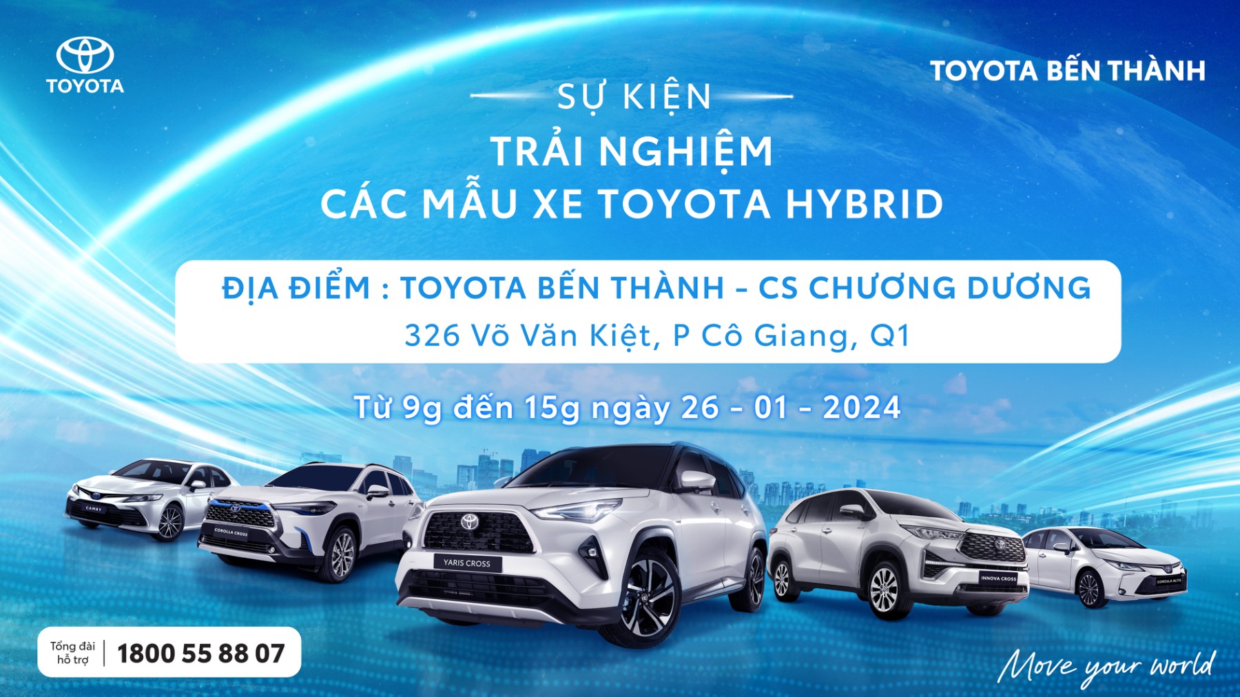 [Sự kiện trải nghiệm các mẫu xe Hybrid tại Toyota Bến Thành]
