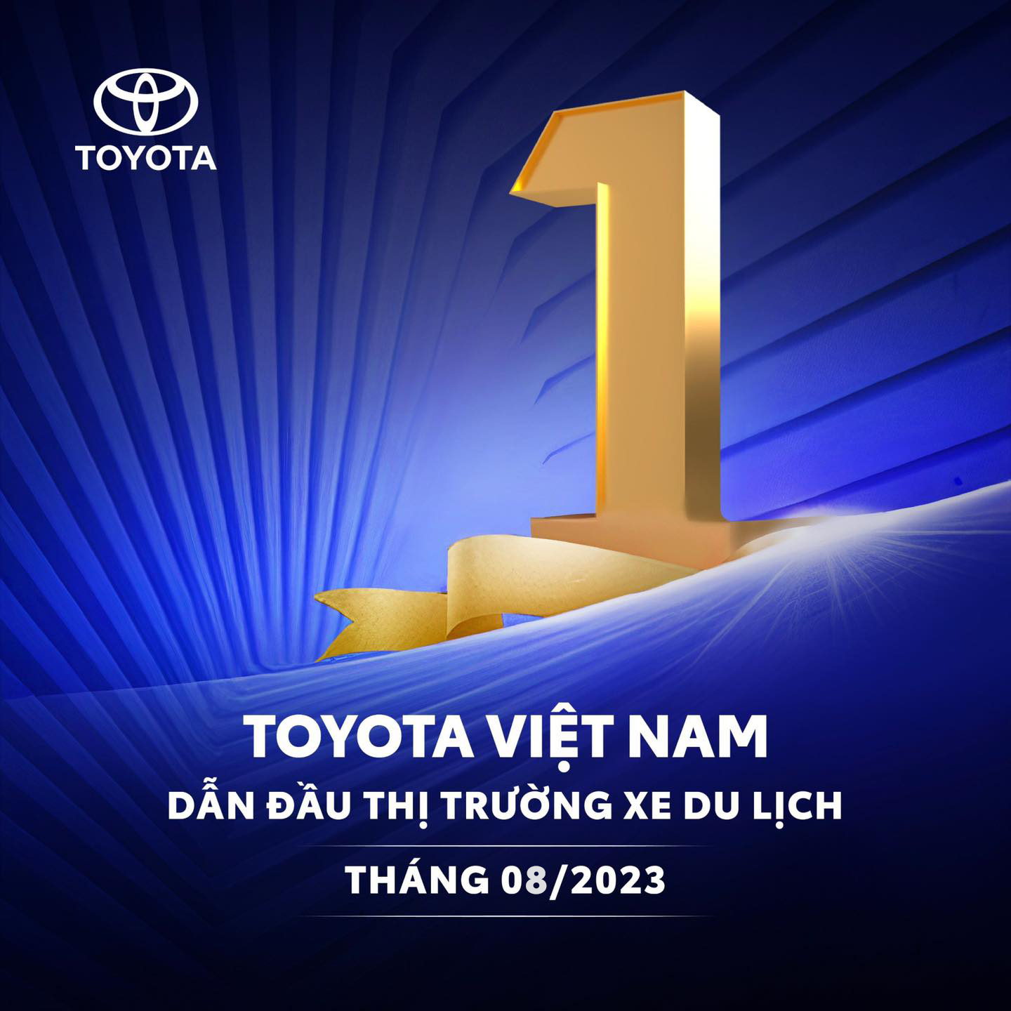 TOYOTA VIỆT NAM TIẾP TỤC DẪN ĐẦU THỊ TRƯỜNG XE DU LỊCH THÁNG 08/2023