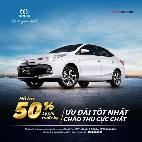 Khuyến mại Vios T9.2023-Toyota Bến Thành
