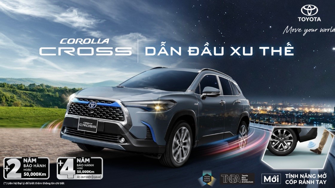 Toyota Việt Nam giới thiệu Corolla Cross phiên bản nâng cấp 2024, bổ sung màu ngoại thất mới cho mẫu xe Raize và tiếp tục tặng gói Gia hạn bảo hành cho một số mẫu xe