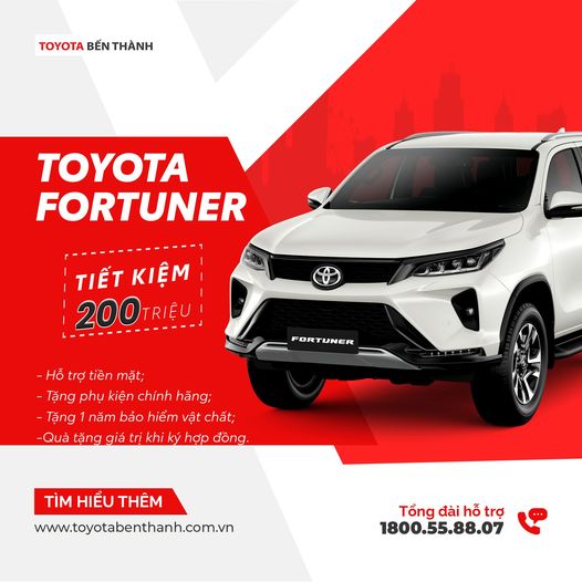 🚘 "ƯU đãi cực sock" - Toyota Fortuner chờ đón bạn với ưu đãi tiết kiệm lên đến 200 triệu đồng! 🚘